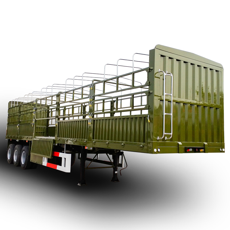 Used Sinotruk 2017 High Quality 3Axles fence cargo trailer